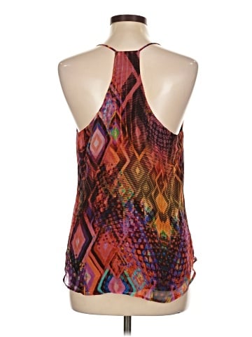 Lavender Brown Sleeveless Blouse (view 2)