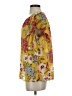 Umgee Yellow Short Sleeve Blouse Size S - photo 5