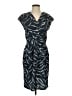 Ichi 100% Polyester Print Blue Casual Dress Size S - photo 1
