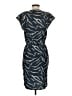 Ichi 100% Polyester Print Blue Casual Dress Size S - photo 2