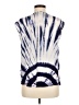 Pepin 100% Viscose Tie-dye Blue Short Sleeve Blouse Size M - photo 2