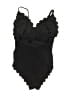 Unbranded Solid Black One Piece Swimsuit Size S - photo 2