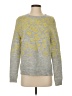 Maje Tweed Yellow Pullover Sweater Size Sm (1) - photo 1