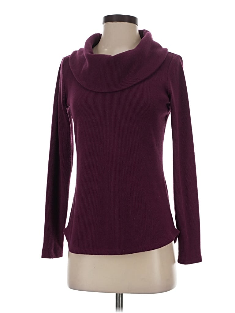 Pre-owned Talbots Turtleneck Sweater In Burgundy