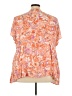 Torrid 100% Rayon Orange Short Sleeve Blouse Size 5X Plus (6) - photo 2