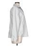 Chico's 100% Cotton Metallic Silver Long Sleeve Button-Down Shirt Size Lg (2) - photo 4
