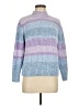Alfred Dunner 100% Polyester Color Block Blue Turtleneck Sweater Size M (petite) - photo 1