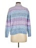 Alfred Dunner 100% Polyester Color Block Blue Turtleneck Sweater Size M (petite) - photo 2