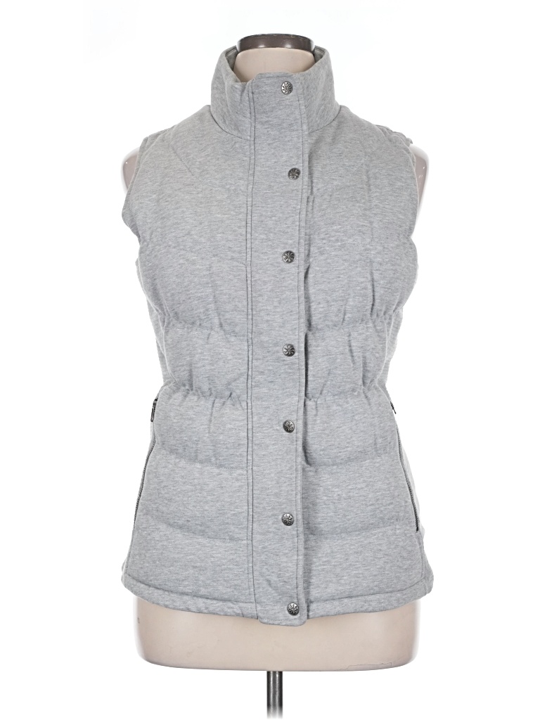 Pre-owned Athleta Vest In Gray