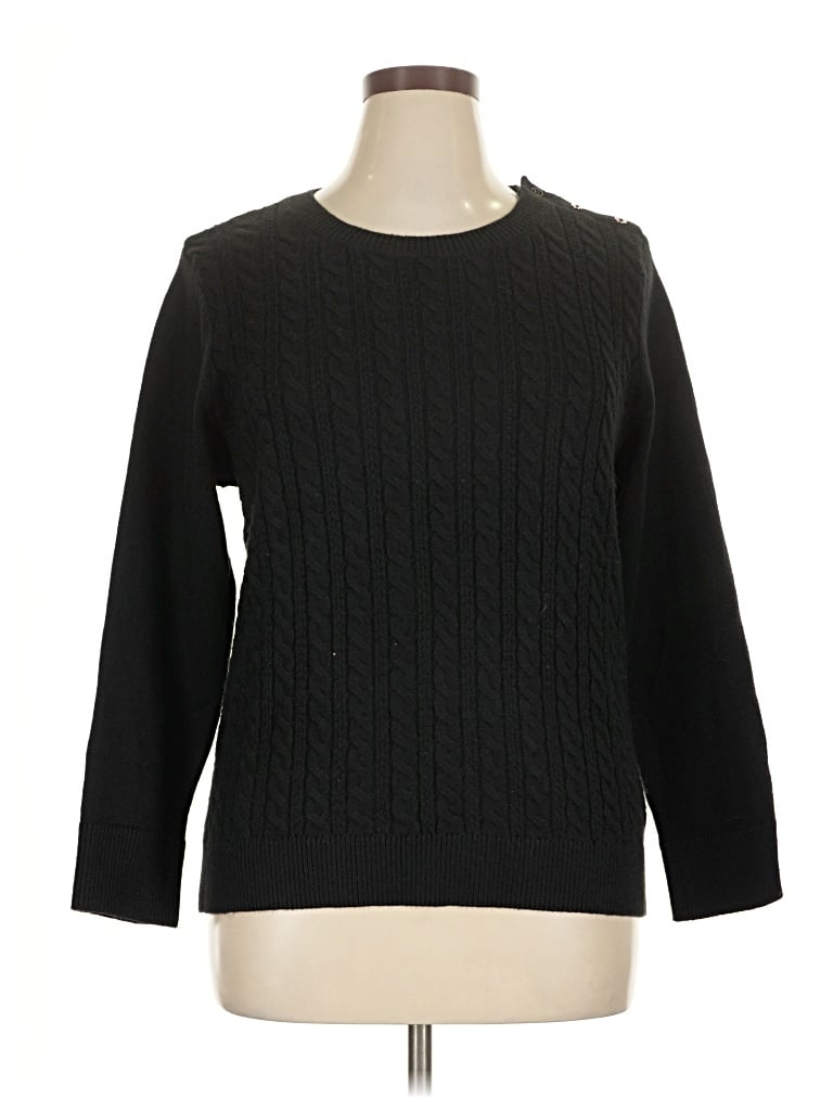 Pre-owned Talbots Pullover Sweater In Black