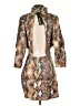 WNTRMSE Print Brown Cocktail Dress Size 2 - photo 2