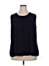 Talbots 100% Polyester Black Sleeveless Blouse Size 2X - photo 1