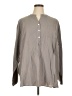 Unbranded Gray Long Sleeve Button-Down Shirt Size XL (estimated) - photo 1
