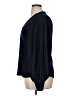 M Magaschoni Blue Black Long Sleeve Blouse Size XL - photo 5