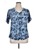 Patchington Blue Short Sleeve Blouse Size XL - photo 1