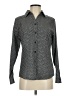 Chico's Houndstooth Gray Long Sleeve Blouse Size S - photo 1