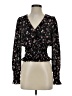WAYF 100% Polyester Black Long Sleeve Blouse Size S - photo 1