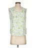 Haggar 100% Rayon Yellow Blue Sleeveless Blouse Size XS (estimated) - photo 1