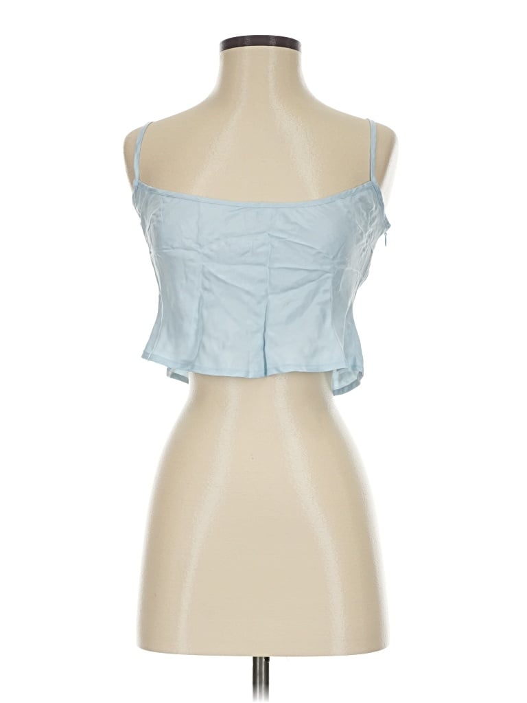 Beginning Boutique Sleeveless Blouse In Blue