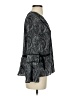 Marchesa Voyage 100% Polyester Black Long Sleeve Blouse Size 2 - photo 4
