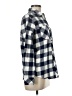 Natural Reflections 100% Cotton Checkered-gingham Blue Long Sleeve Button-Down Shirt Size M - photo 4