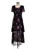 Scarlett 100% Polyester Floral Black Cocktail Dress Size 5 - 6 - photo 1