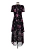 Scarlett 100% Polyester Floral Black Cocktail Dress Size 5 - 6 - photo 2