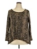 Seven7 Brown Long Sleeve Blouse Size 2X - photo 1