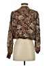 Roan + Ryan 100% Rayon Brown Long Sleeve Blouse Size S - photo 2