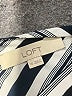 Ann Taylor LOFT 100% Polyester Stripes Ivory Short Sleeve Blouse Size XS - photo 7