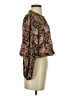 Roan + Ryan 100% Rayon Brown Long Sleeve Blouse Size S - photo 4