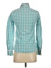 J.Crew 100% Cotton Checkered-gingham Teal Long Sleeve Button-Down Shirt Size 00 - photo 2