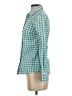 J.Crew 100% Cotton Checkered-gingham Teal Long Sleeve Button-Down Shirt Size 00 - photo 5
