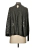 Deletta 100% Polyester Gray Long Sleeve Blouse Size S - photo 2