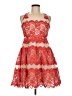 MARCHESA notte Hearts Red Cocktail Dress Size 6 - photo 1