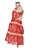 MARCHESA notte Hearts Red Cocktail Dress Size 6 - photo 5