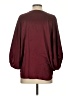Acrobat Burgundy 3/4 Sleeve Blouse Size S - photo 2