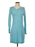 Dakini Solid Teal Casual Dress Size S - photo 1