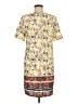19 Cooper 100% Polyester Print Yellow Casual Dress Size M - photo 2