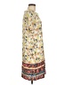 19 Cooper 100% Polyester Print Yellow Casual Dress Size M - photo 4