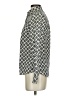 J.Crew 100% Cotton Argyle Ivory Green Long Sleeve Blouse Size 00 - photo 5