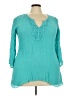 Spense Teal Blue 3/4 Sleeve Blouse Size XL (estimated) - photo 1