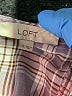 Ann Taylor LOFT Plaid Purple Long Sleeve Blouse Size S - photo 7