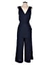 Nine West 100% Polyester Solid Blue Jumpsuit Size XS - photo 1