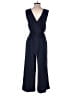 Nine West 100% Polyester Solid Blue Jumpsuit Size XS - photo 2