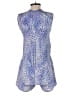 Rebecca Taylor 100% Silk Animal Print Blue Romper Size 0 - photo 2