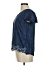 Elle 100% Lyocell Blue Short Sleeve Top Size M - photo 5