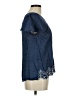 Elle 100% Lyocell Blue Short Sleeve Top Size M - photo 4