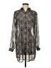 J.Jill 100% Polyester Paisley Gray Casual Dress Size XS - photo 1