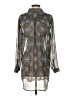 J.Jill 100% Polyester Paisley Gray Casual Dress Size XS - photo 2